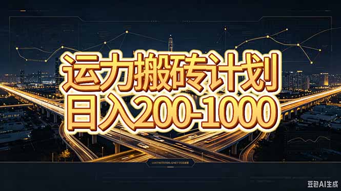 运力搬砖，风口项目。当日收益稳定200-1000。 每天仅需一小时，新人轻松上手。-优优云创网