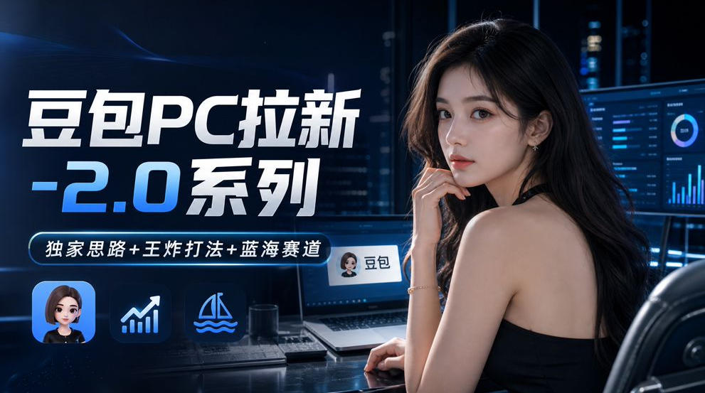 豆包PC拉新2.0系列-独家思路+王炸打法+蓝海赛道-优优云创网