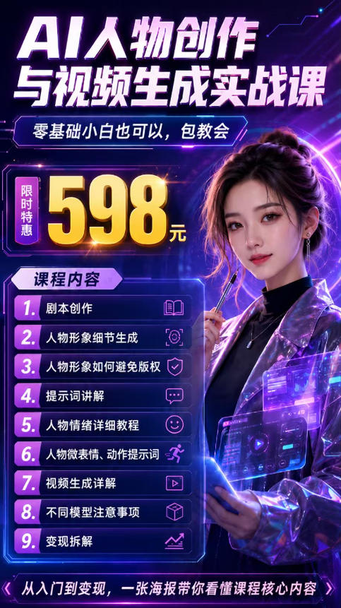 20260910222038766-91176635a98ae02432a313bd1798487c 抖音5W粉丝博主的AI真人日系女孩制作教学,AI人物创作与视频生成实战课,新手也能快速起号涨粉变现