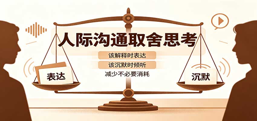 人际沟通取舍思考：分清解释与沉默边界，拿捏职场生活沟通分寸减少情绪内耗-优优云创网