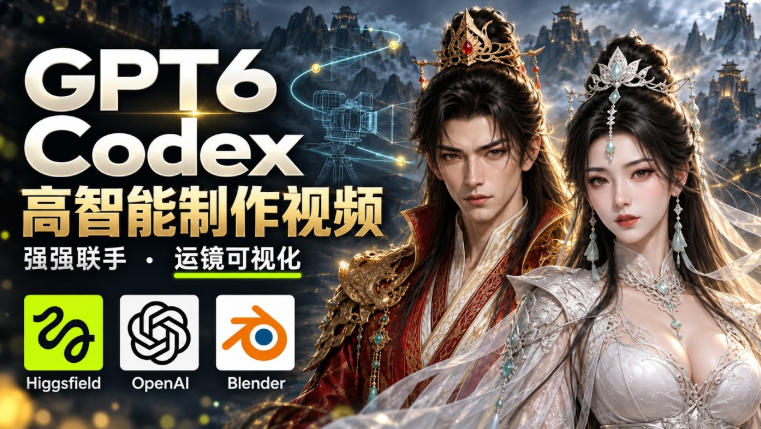 20260920142631961-ce505ff3bae77bdee9bfff21190d12a4 GPT-6 Astra×Codex高智能制作视频!联手Higgsfield,运镜可视化实战