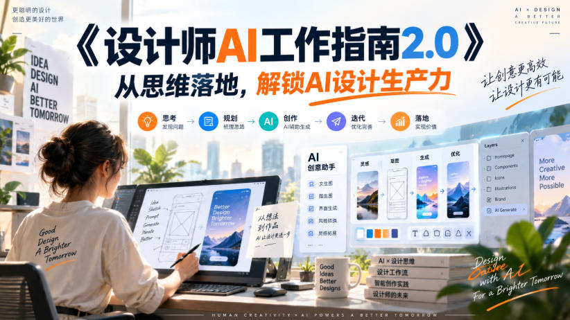 《设计师AI工作指南2.0》从思维落地-无水印,解锁AI设计生产力-优优云创网