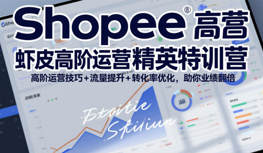Shopee虾皮高阶运营精英特训营，高阶运营技巧+流量提升+转化率优化，助你业绩翻倍(更新26年9月)-优优云创网