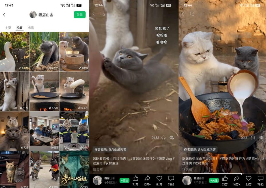 20260922181032353-3ba68ba4048c00634e5da221f0402300 猫咪慢生活短视频教学,AI搞笑萌宠赛道,视频号分成+精选独家+伙伴计划+商单收徒等多种变现方式