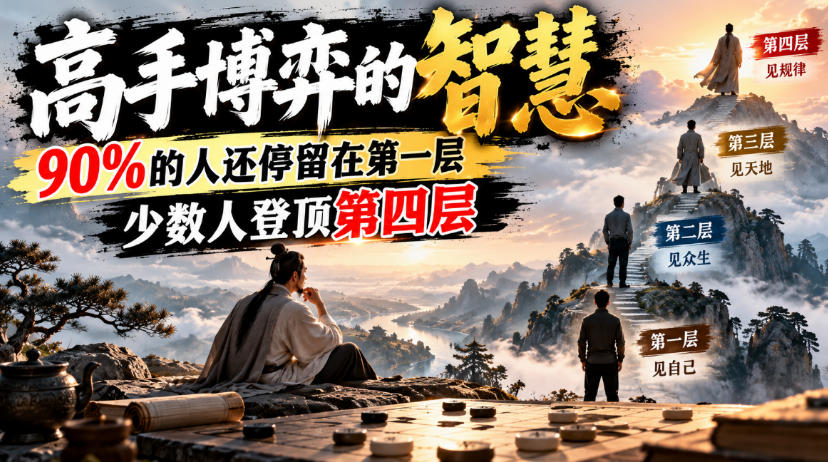 付费文章:高手博弈的智慧,90%的人还停留在第一层,少数人登顶第四层-优优云创网