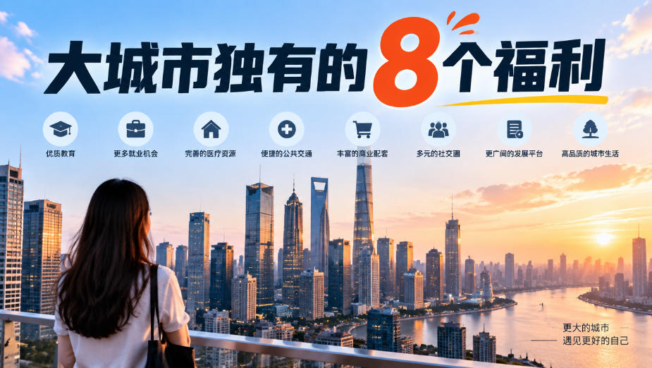 某公众号付费文章：大城市独有的8个福利-优优云创网