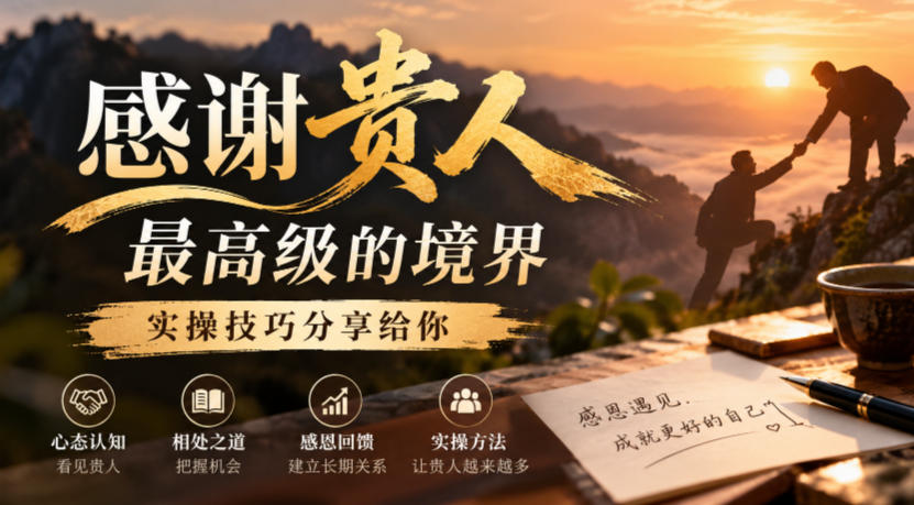 某公众号付费文章:感谢贵人最高级的境界,实操技巧分享给你-优优云创网