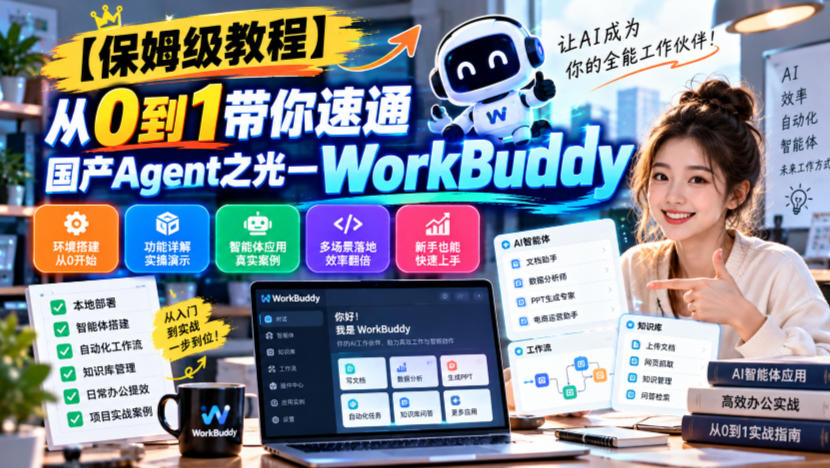 【保姆级教程】从0到1带你速通国产Agent之光—WorkBuddy【文档】-优优云创网