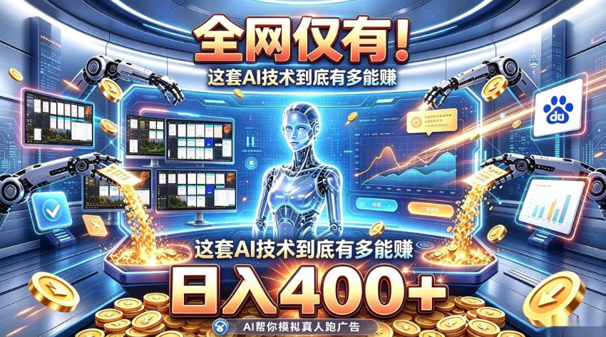 全网仅有!这套AI技术到底有多能賺,日入400+,无需人工干预,实现真正被动变现【揭秘】-优优云创网