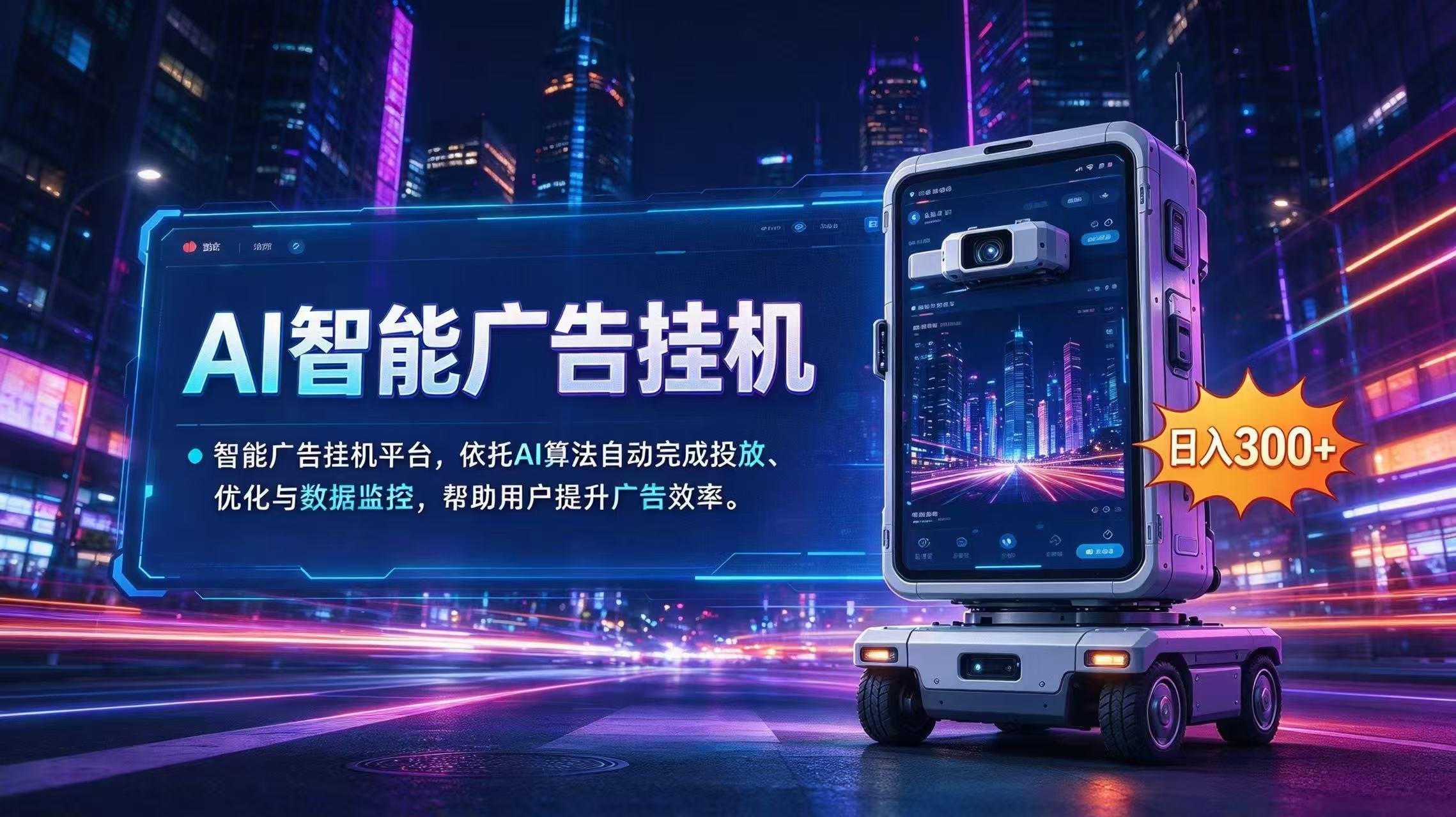 AI 智能广告挂机|AI 自动运行,轻松托管广告任务-优优云创网