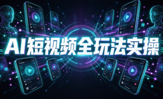 AI短视频全玩法实操(剪辑+带货+数字人+漫剧+短剧)-优优云创网