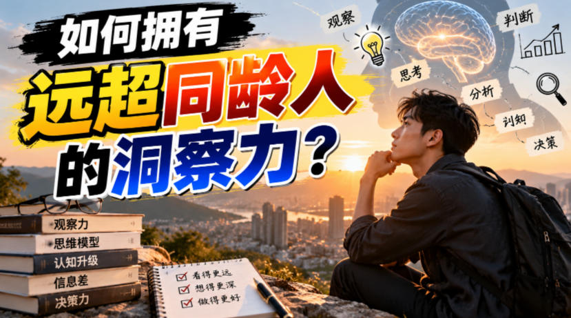 付费文章：如何拥有远超同龄人的洞察力？-优优云创网
