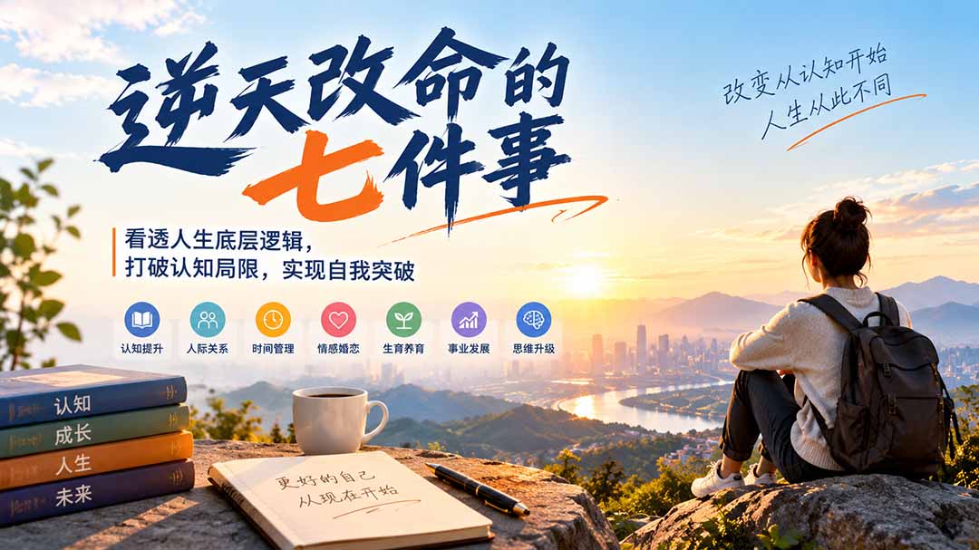 付费文章：逆天改命的七件事，看透人生底层逻辑，打破认知局限，实现自我突破-优优云创网