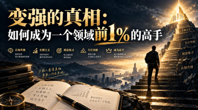 付费文章：变强的真相：如何成为一个领域前1%的高手-优优云创网