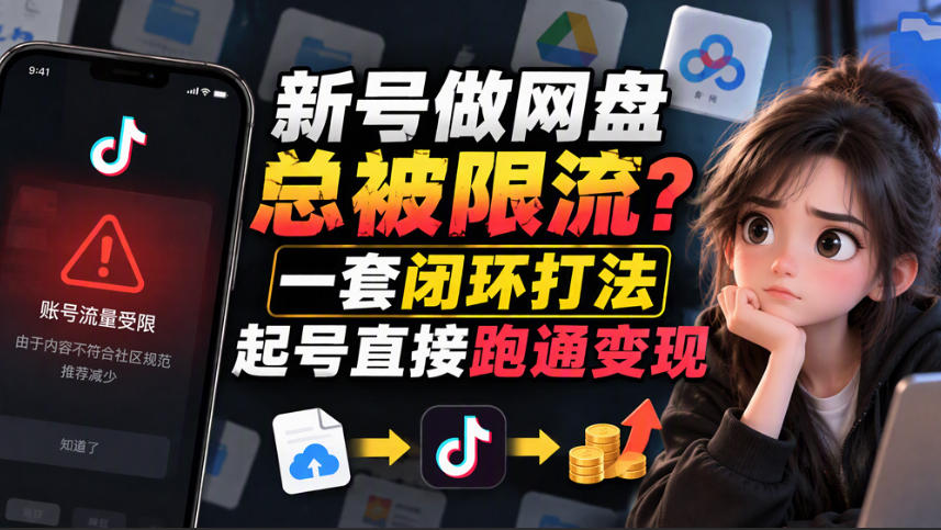 小白新号过限流：别发链先养号，12步SOP直接抄-优优云创网