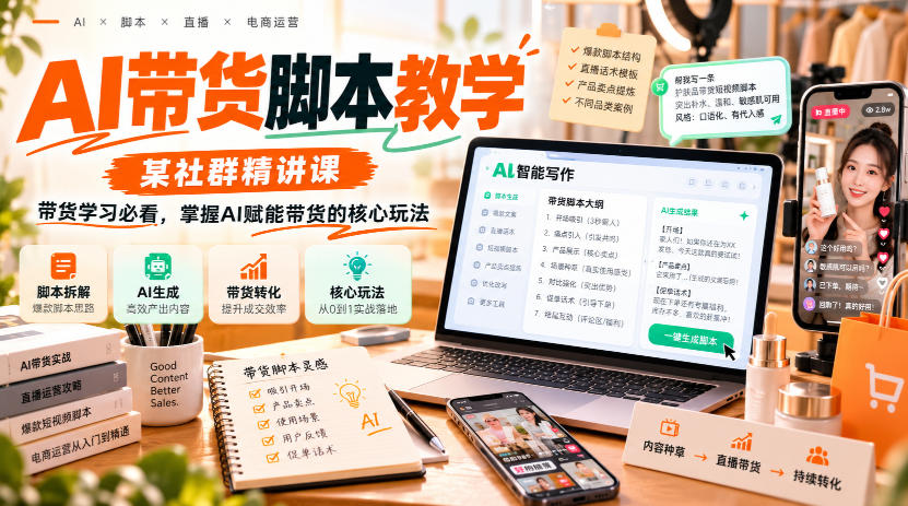 20261021121934178-ba81170aa2f84e012223412ce4034995 AI带货脚本教学,某社群精讲课,带货学习必看,掌握AI赋能带货的核心玩法