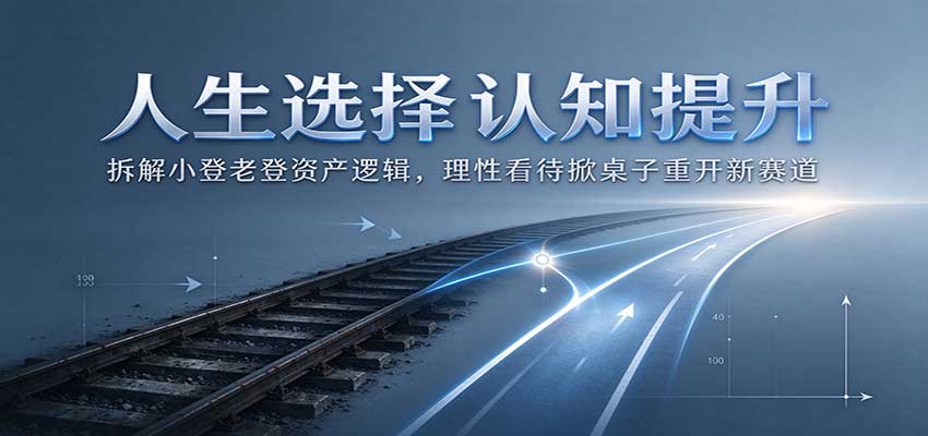 人生选择认知提升：拆解小登老登资产逻辑，理性看待掀桌子重开新赛道-优优云创网