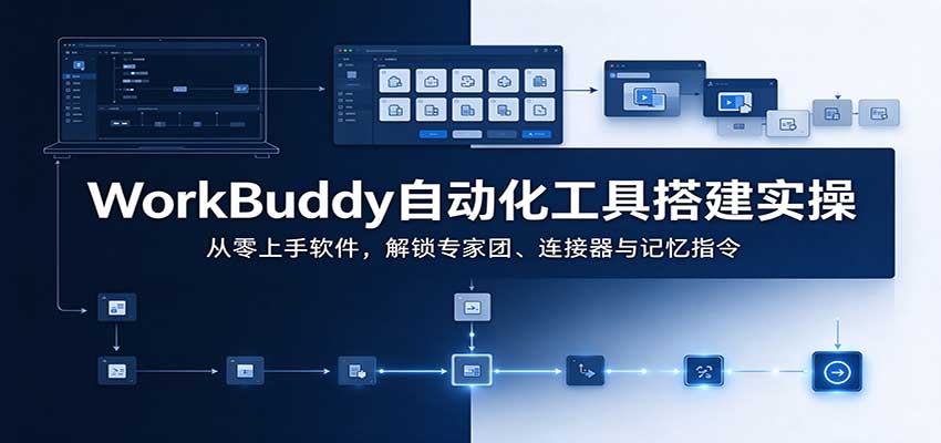 WorkBuddy自动化工具搭建实操：从零上手软件，解锁专家团、连接器与记忆指令-优优云创网
