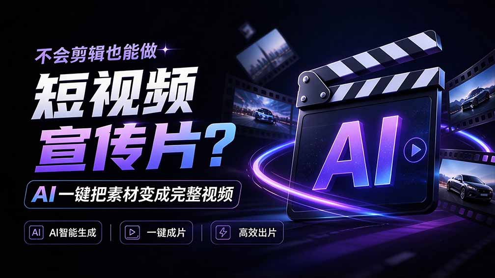 我跪下来了!不会剪辑也能做短视频宣传片? AI 一键把素材变成完整视频,真是神奇,OpenFilm 超省事-优优云创网