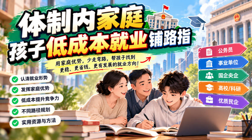 某公众号付费文章：体制内家庭，孩子低成本就业铺路指-优优云创网