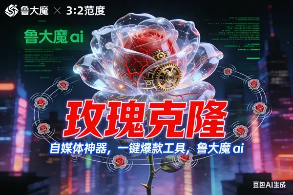 (16989期)玫瑰克隆神器,ai鲁大魔,自媒体必备的软件,一键爆款,详细教程 (16989期)玫瑰克隆神器,ai鲁大魔,自媒体必备的软件,一键爆款,详细教程