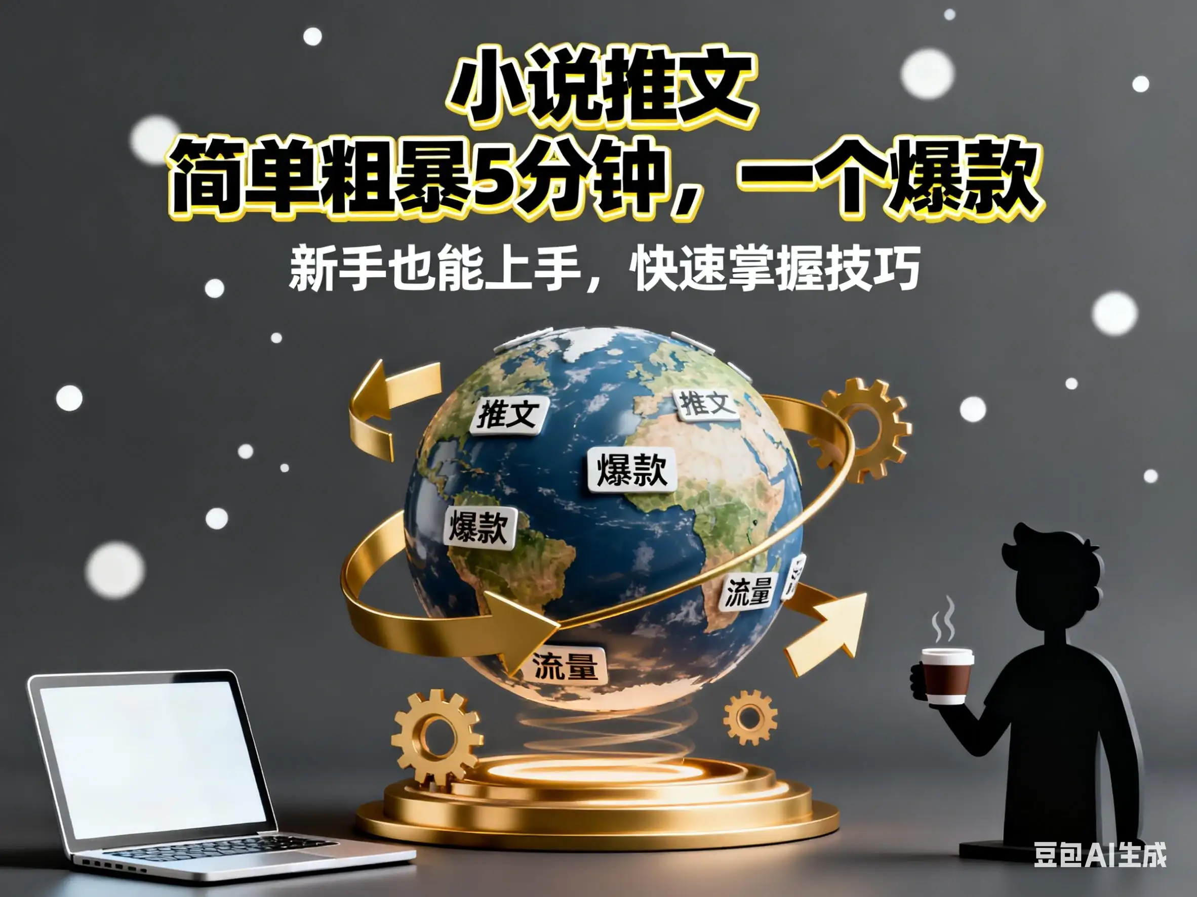 小说推文 简单粗爆5分种，一个爆款-优优云创网