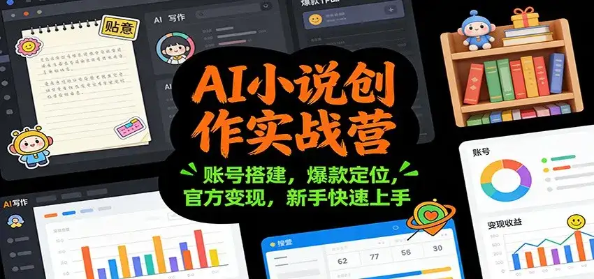 AI小说创作实战营:账号搭建,爆款定位,官方变现,新手快速上手 AI小说创作实战营:账号搭建,爆款定位,官方变现,新手快速上手