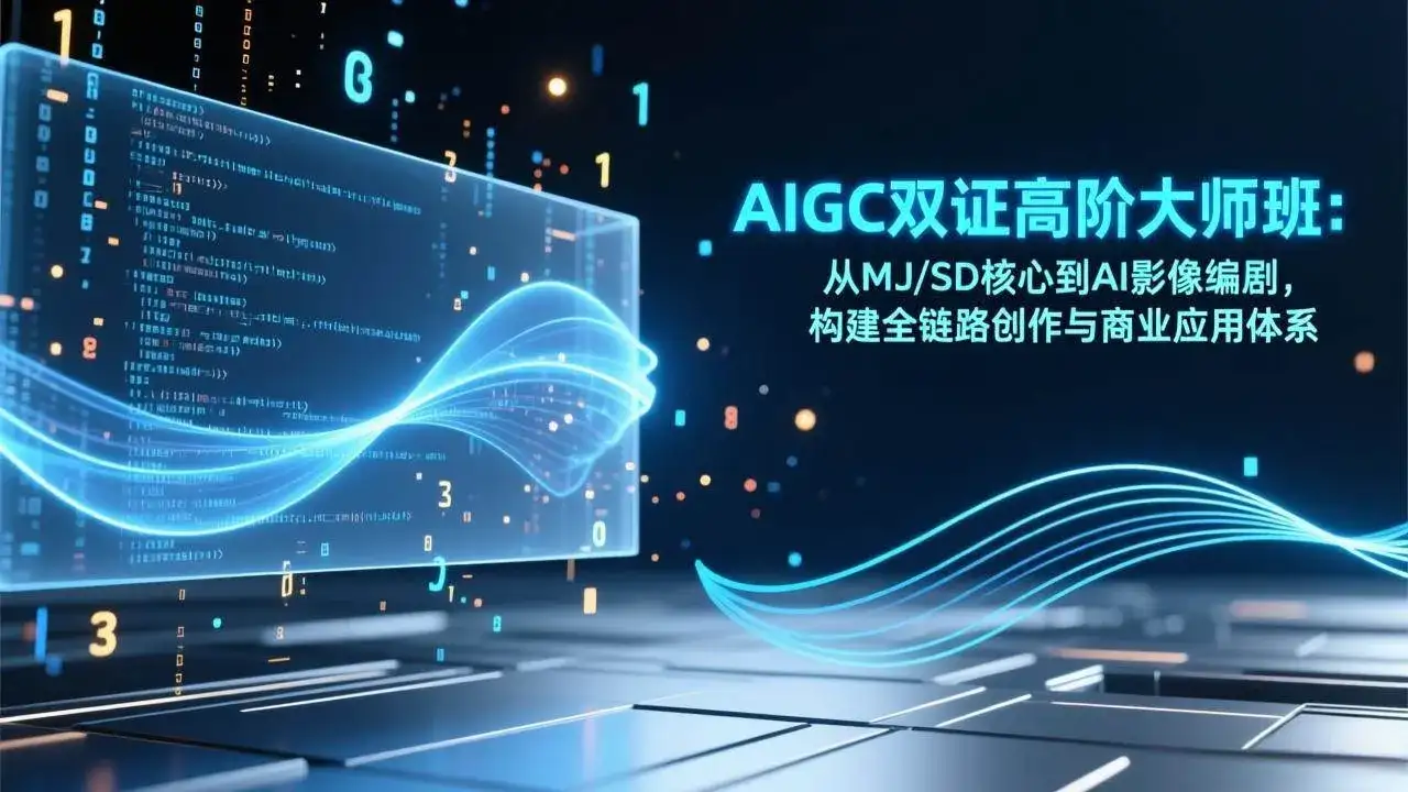 (17198期)AIGC双证高阶大师班:从MJ/SD核心到AI影像编剧,构建全链路创作与商业应用体系-优优云创网