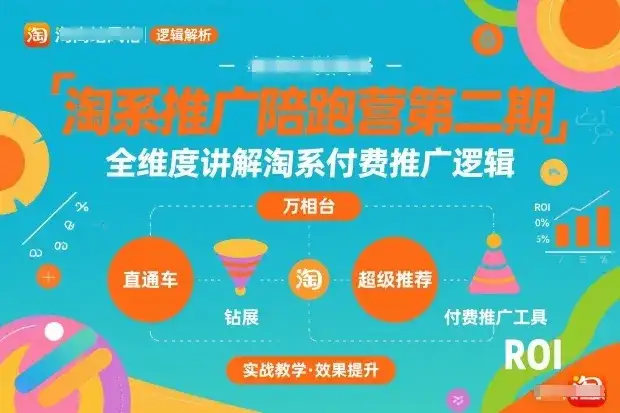 淘系推广陪跑营第二期,全维度讲解淘系付费推广逻辑 淘系推广陪跑营第二期,全维度讲解淘系付费推广逻辑