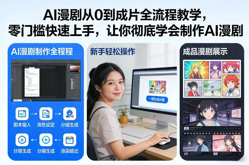 AI漫剧从0到成片全流程教学,零门槛快速上手,让你彻底学会制作AI漫剧【保姆级教程】-优优云创网