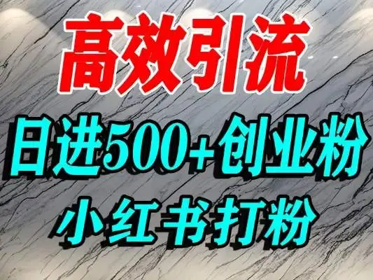 怎么打创业粉？小红书预算3000项目推荐引流精准创业粉，单人操作日引500+精准创业粉-优优云创网