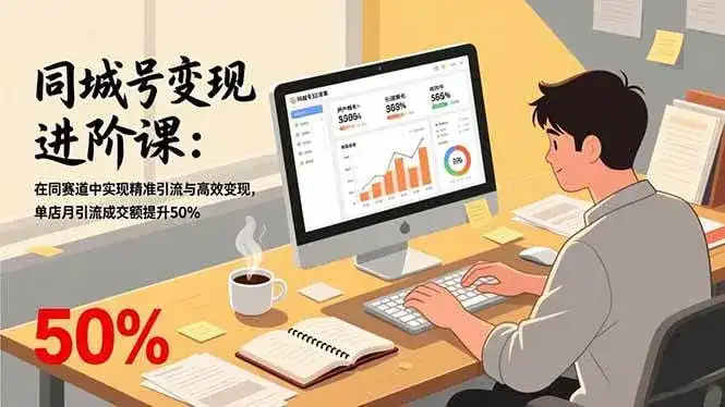 (17015期)同城号变现进阶课:在同城赛道中实现精准引流与高效变现,单店月引流成交额提升50% (17015期)同城号变现进阶课:在同城赛道中实现精准引流与高效变现,单店月引流成交额提升50%