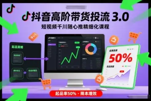 抖音高阶带货投流3.0,短视频千川随心推精细化课程,起品率50% 抖音高阶带货投流3.0,短视频千川随心推精细化课程,起品率50%