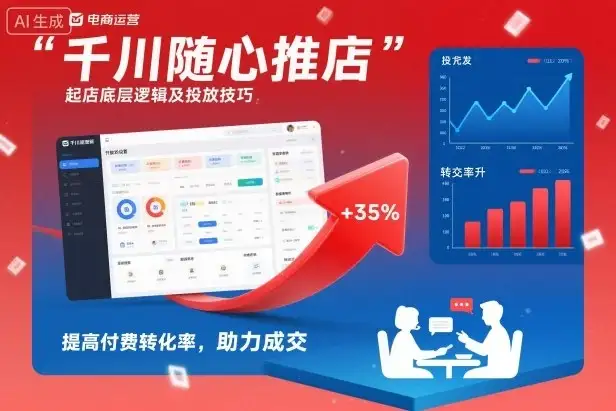 【精】千川随心推起店底层逻辑及投放技巧,提高付费转化率,助力成交 【精】千川随心推起店底层逻辑及投放技巧,提高付费转化率,助力成交