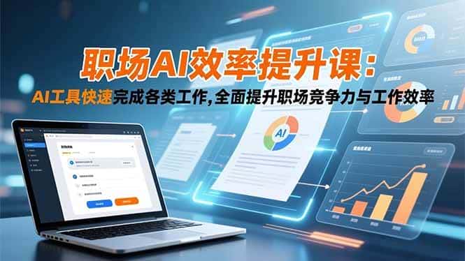 （16598期）职场AI效率提升课：AI工具快速完成各类工作,全面提升职场竞争力与工作效率-优优云创网