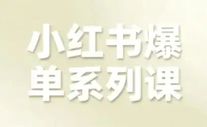 【精】小红书爆单系列课，聚焦小红书电商全链路增长（更新）-优优云创网