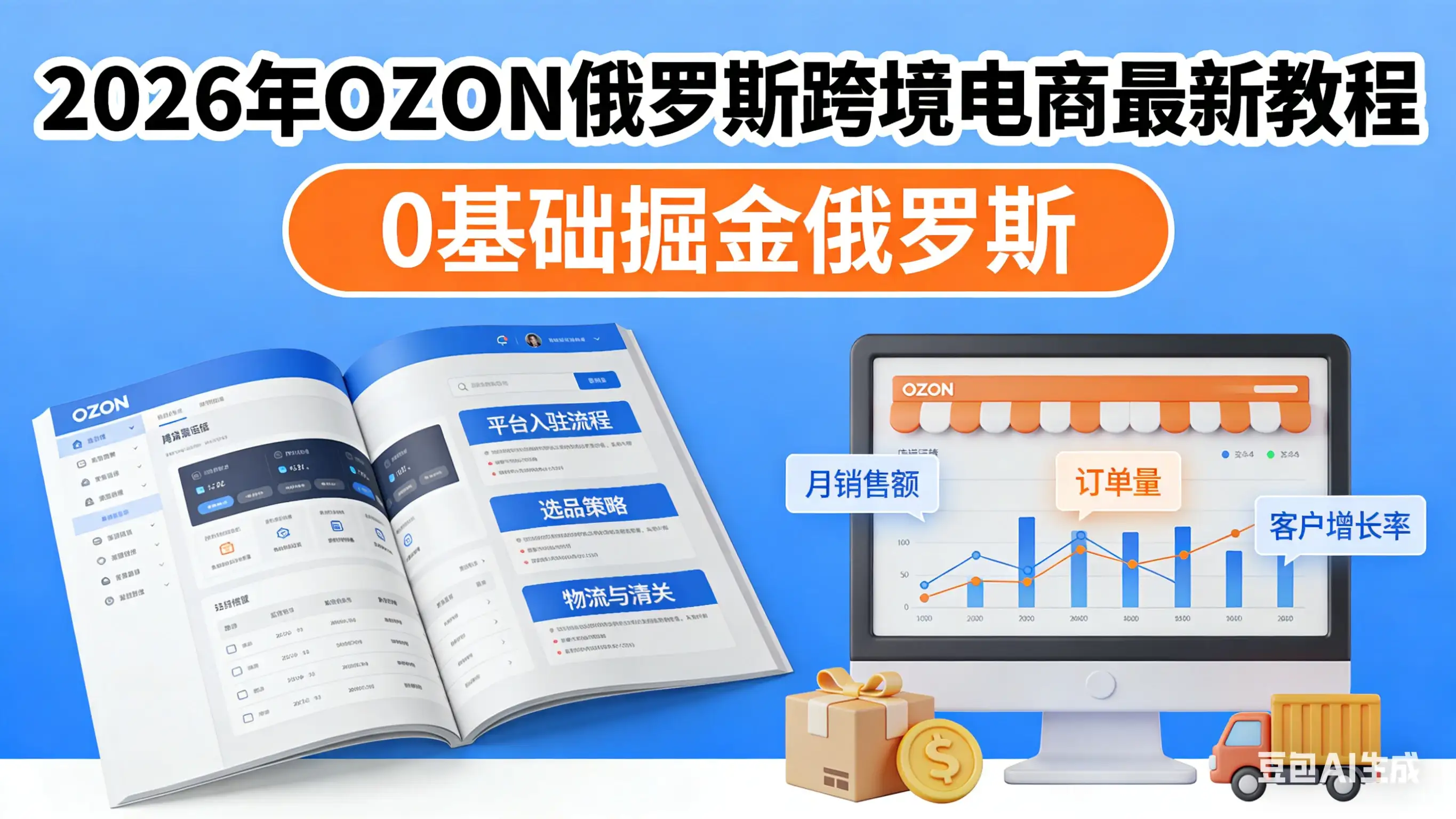 2026年OZON俄罗斯跨境电商最新教程,0基础掘金俄罗斯-优优云创网
