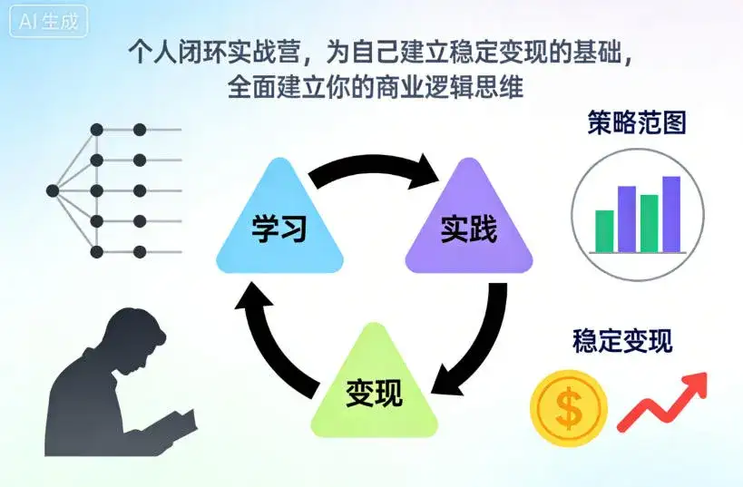 个人闭环实战营,为自己建立稳定变现的基础,全面建立你的商业逻辑思维 个人闭环实战营,为自己建立稳定变现的基础,全面建立你的商业逻辑思维