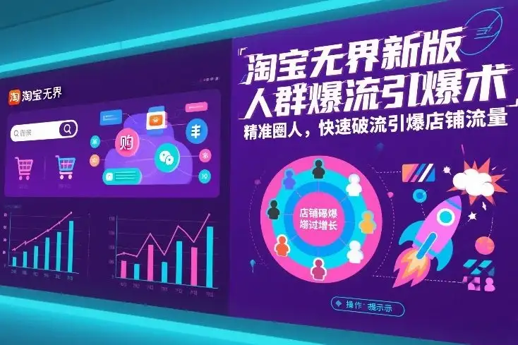 【精】淘宝无界新版人群爆流引爆术,精准圈人,快速破流引爆店铺流量 【精】淘宝无界新版人群爆流引爆术,精准圈人,快速破流引爆店铺流量