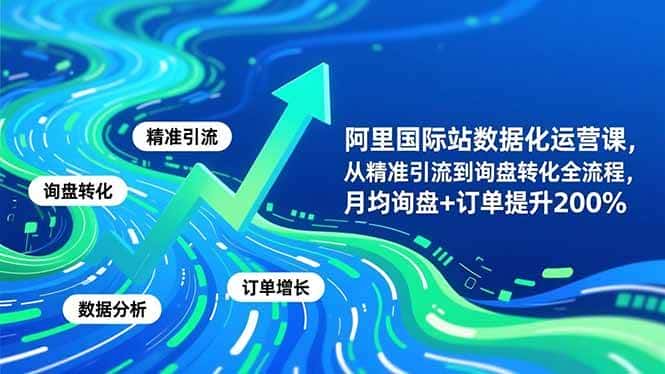 (16660期)阿里国际站数据化运营课-11月,从精准引流到询盘转化全流程,月均询盘+订单提升200% (16660期)阿里国际站数据化运营课-11月,从精准引流到询盘转化全流程,月均询盘+订单提升200%