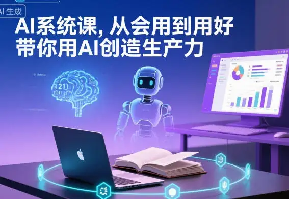 【精】AI系统课,从会用到用好,带你用AI创造生产力 【精】AI系统课,从会用到用好,带你用AI创造生产力