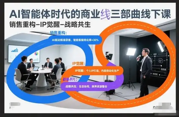 AI智能体时代的商业三部曲线下课,销售重构-IP觉醒-战略共生 AI智能体时代的商业三部曲线下课,销售重构-IP觉醒-战略共生
