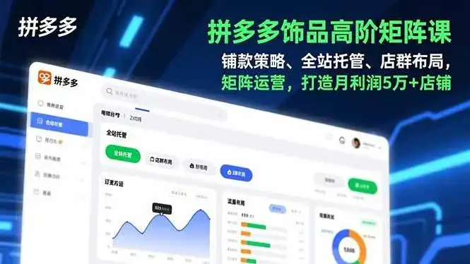 (16915期)拼多多饰品高阶矩阵课,铺款策略、全站托管、店群布局,矩阵运营,打造月利润5万+店铺 (16915期)拼多多饰品高阶矩阵课,铺款策略、全站托管、店群布局,矩阵运营,打造月利润5万+店铺
