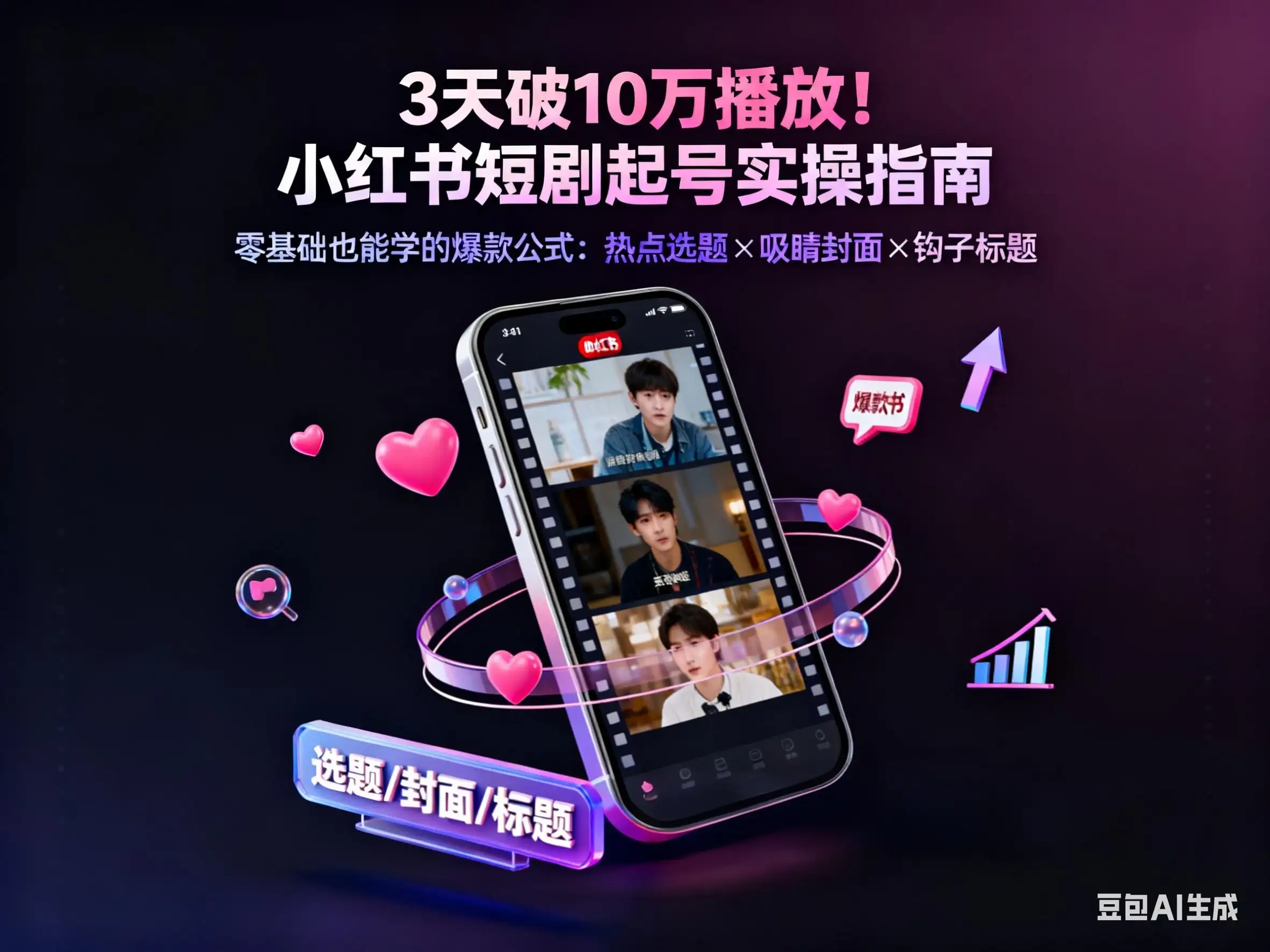 短剧 小红书如何破大播放实操课-优优云创网