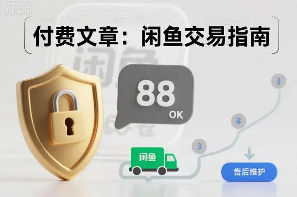 付费文章:闲鱼交易指南,怎么才能降低被坑被马扁的概率 付费文章:闲鱼交易指南,怎么才能降低被坑被马扁的概率