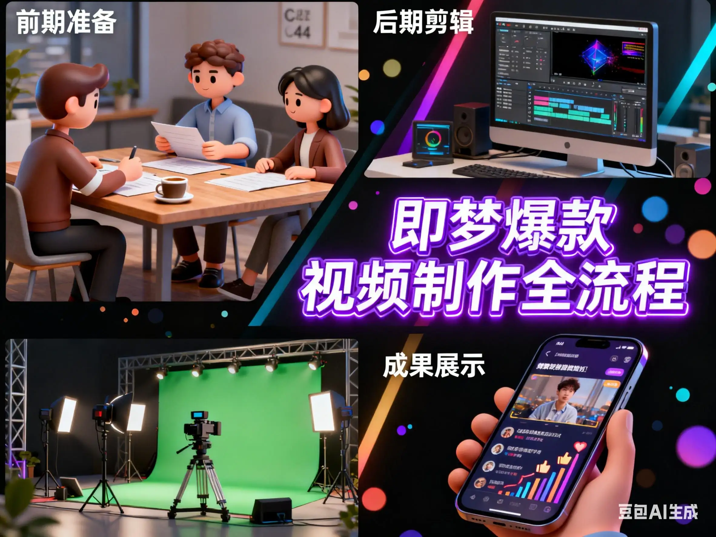即梦爆款视频制作全流程-优优云创网