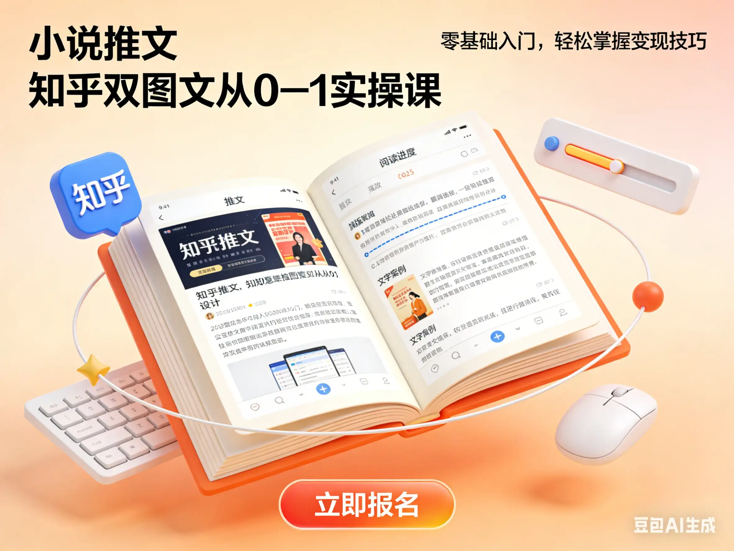 小说推文 知乎双图文从0—1实操课-优优云创网