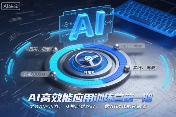 AI高效能应用训练营第一期,学会AI应用力,从提问到驾驭,做AI时代的领航者 AI高效能应用训练营第一期,学会AI应用力,从提问到驾驭,做AI时代的领航者