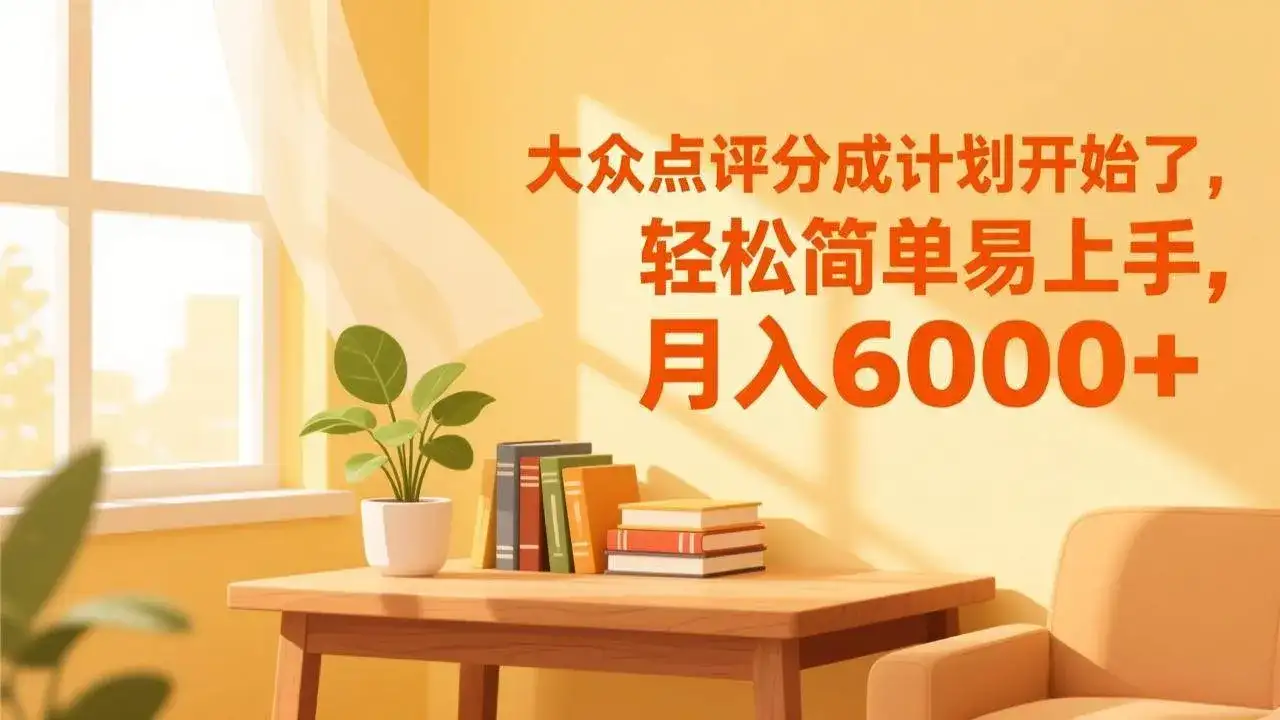(17056期)大众点评分成计划开始了,轻松简单易上手,月入6000+ (17056期)大众点评分成计划开始了,轻松简单易上手,月入6000+