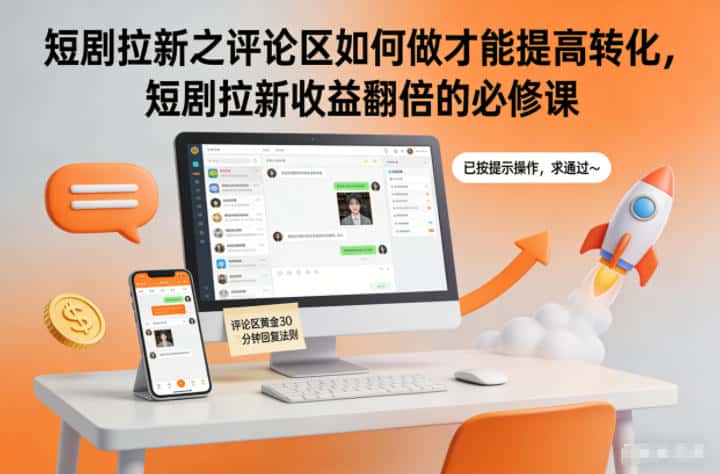 短剧拉新之评论区如何做才能提高转化，短剧拉新收益翻倍的必修课-优优云创网